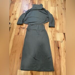 Free People Gray Skirt Set